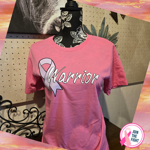 Warrior ~ Breast Cancer Awareness ~ Bella Tee - My Wyo Designs