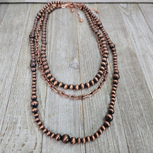 3 Pc Navajo Copper Layered Necklace