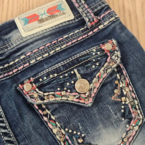 GRACE LA distressed shorts ~ Girls size 16
