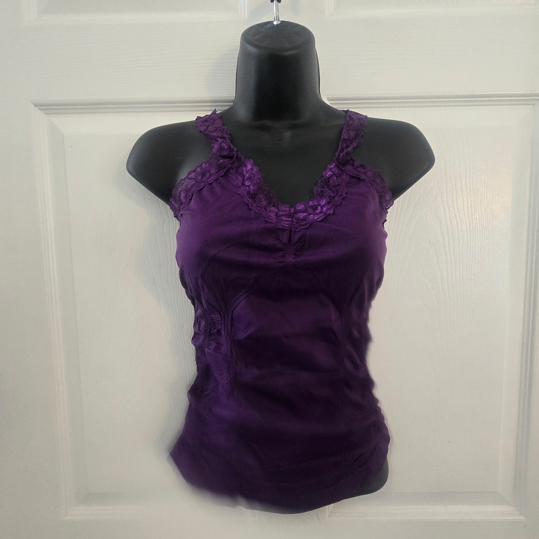 Plum Rouched Cami Tank by Mopas ~Ladies one size~ NEW