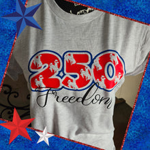 Freedom 250~ Americana~ Ash Bella Tee - My Wyo Designs
