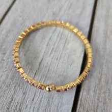 Gold Spring, Pink Crystal Bracelet - My Wyo Designs