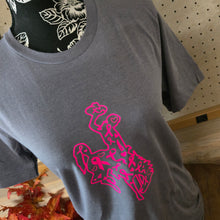 Buckin for a Cure~ Grey Bella Tee