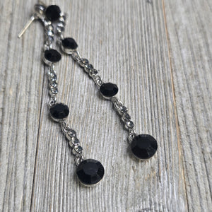 Jet & Hematite Crystal Dangle - My Wyo Designs