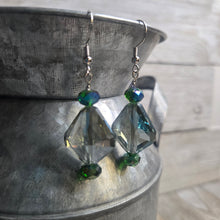 Jade Iridescent Trapezoid Dangle earring - My Wyo Designs