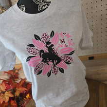 Pink Cheetah Daisy Bucking Horse ~ Bella Ash Tee