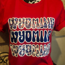 Patchwork WYOMING ~ Red Bella Tee