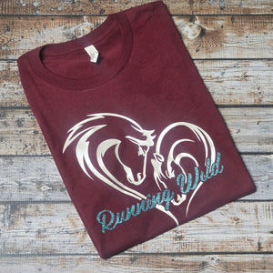 Running Wild & Free Horse ~ Bella Tee