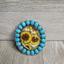 Sunflower & Turquoise Phone Grip - My Wyo Designs