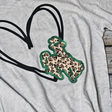 Hearts & Cheetah Steamboat ~ Bella Ash Long Sleeve Top