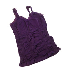 Plum Rouched Cami Tank by Mopas ~Ladies one size~ NEW