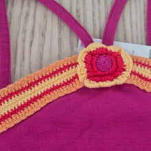 Gymboree ~ Fiesta  ~ Fuchsia Crochet accents tank size 7