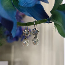 CZ & White Pearl Dangle Hook Earring - My Wyo Designs