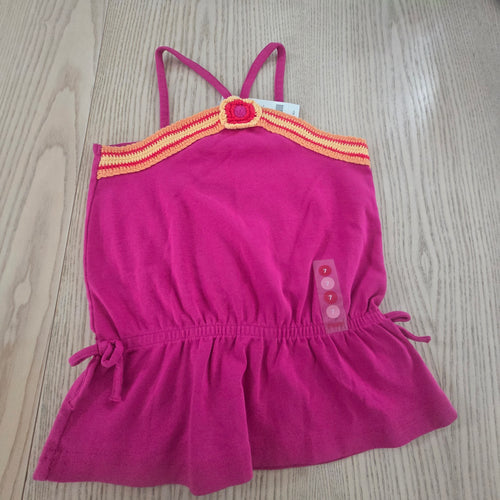 Gymboree ~ Fiesta  ~ Fuchsia Crochet accents tank size 7 - My Wyo Designs