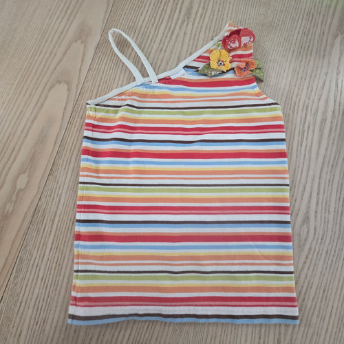 Gymboree ~ Fall Floral & Stripes  ~ Cold shoulder tank size 7 - My Wyo Designs