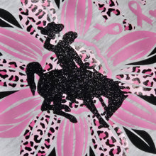 Pink Cheetah Daisy Bucking Horse ~ Bella Ash Tee