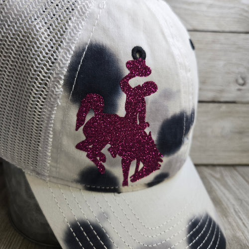 Summer Brights ~Bucking horse & Rider®️The Game Cap ~Magenta