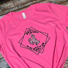 Leopard & Diamonds ~Wild Prairie in Pink ~ Bella Tee - My Wyo Designs