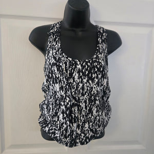 Black & White Print Tank ~ size M