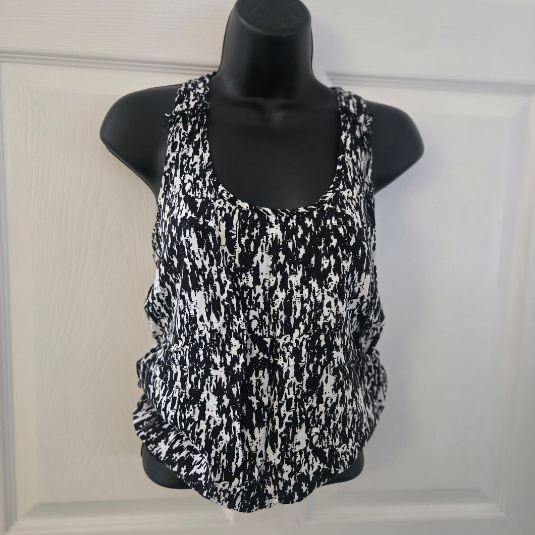 Black & White Print Tank ~ size M