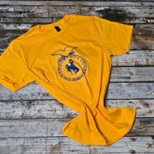 FFA emblem & WYO Steamboat ~ Gold Bella Tee - My Wyo Designs