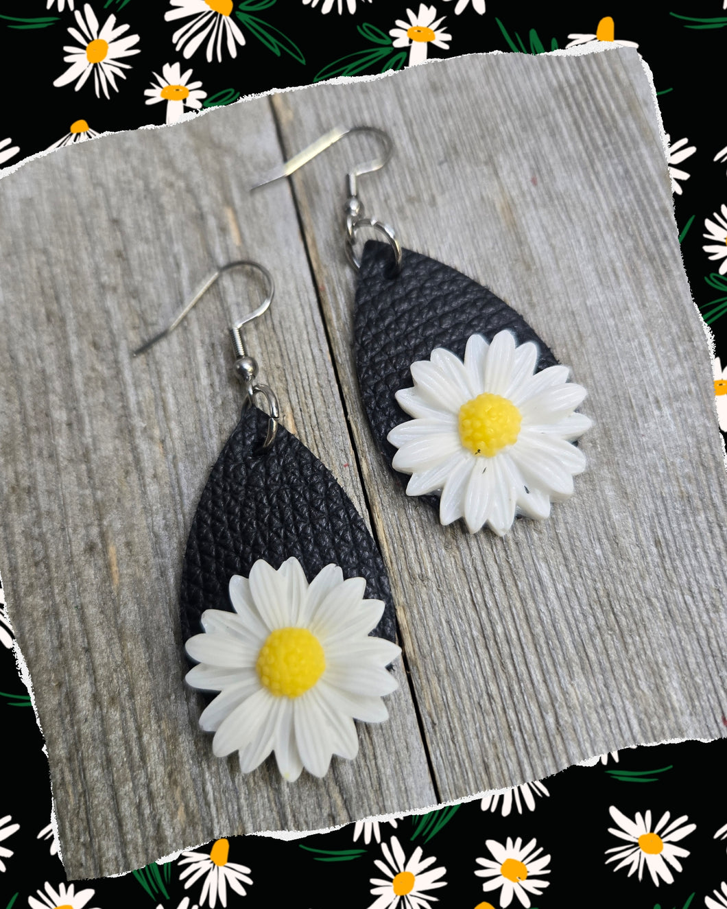 Itty Bitty Daisy Ear~ Black - My Wyo Designs
