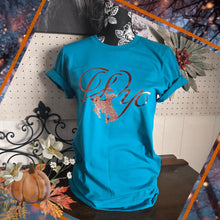 Scroll WYO & Steamboat ~Bronze & Marine Bella Tee