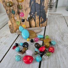 Boho Stone Collage Layering Necklace - My Wyo Designs