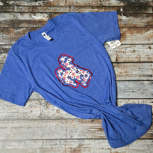 Stars & Stripes Steamboat~ Bella Heather Royal Tee
