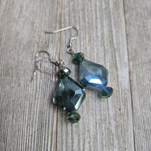 Jade Iridescent Trapezoid Dangle earring - My Wyo Designs
