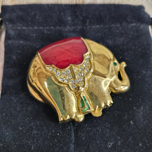 Estee Lauder "Enamel Elephant" Vintage Solid Perfume Compact