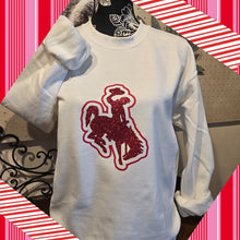 Radiating Red Sparkle Bucking Horse ~  Gildan Sweatshirt