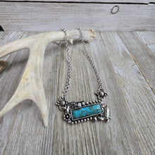 Buffalo Turquoise ~ Bar Necklace