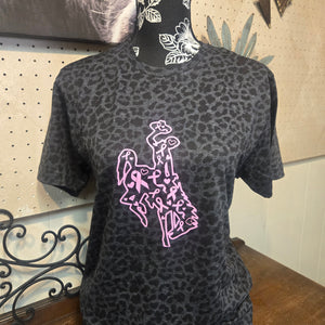 Buckin for a Cure~ Cheetah Unisex Cut Tee