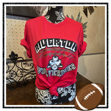 School & Mascot ~Throwback~ Football Color tee (your school & mascot)