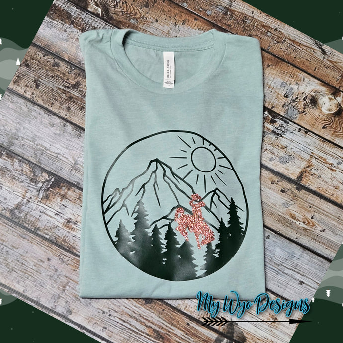 Mountains of Wyo ~ Bella Long Sleeve Tee