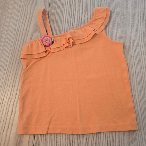 Gymboree Cantaloupe Crochet Floral Off-shoulder tank size 6 - My Wyo Designs
