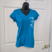Tim Tebow Turquoise Ladie fitted tee size M - My Wyo Designs