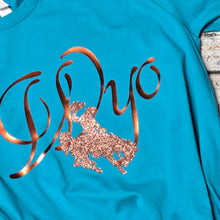 Scroll WYO & Steamboat ~Bronze & Marine Bella Tee