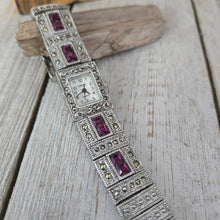 Marquisite & Purple Crystal Accent Watch - My Wyo Designs