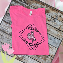 Leopard & Diamonds ~Wild Prairie in Pink ~ Bella Tee - My Wyo Designs
