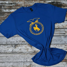 YOUTH~ FFA emblem & WYO Steamboat ~ Gold or Blue Bella Tee - My Wyo Designs