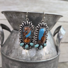 Turquoise Bar Western Earrings - My Wyo Designs