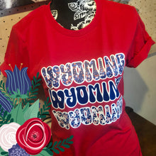 Patchwork WYOMING ~ Red Bella Tee