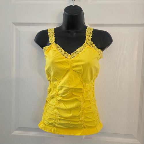 Bright Yellow Rouched Cami by Mopas ~Ladies one size~ NEW