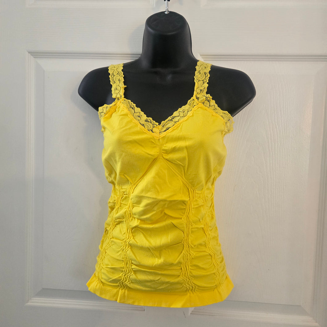 Bright Yellow Rouched Cami by Mopas ~Ladies one size~ NEW