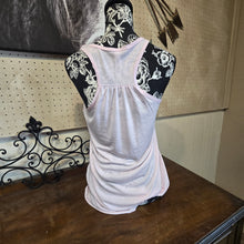 Glitter Pewter & Pink Flowy Bella Tank - My Wyo Designs