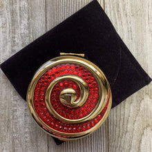 Estee Lauder "Red Swirls" Powder Compact