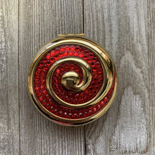 Estee Lauder "Red Swirls" Powder Compact