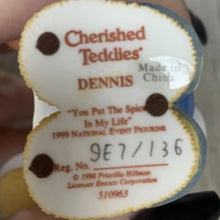 Cherished Teddies "Dennis You Put The Spice In My Life" NIB